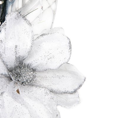 Декоративна гілка «Перша зимова квітка» ТІЛЬКИ САМОВИВІЗ 6018-045 фото