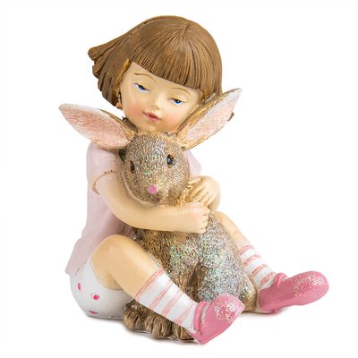 Статуэтка "Девочка с кроликом", 10,5 см 2007-176 фото