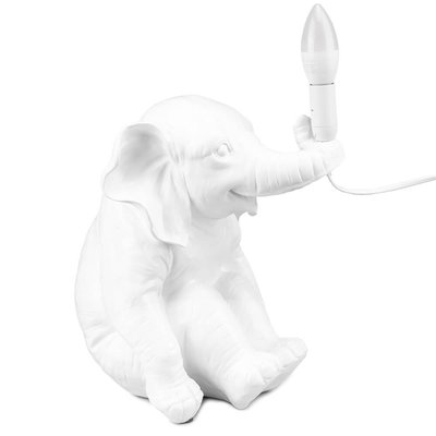 Лампа "Белый слон", белая 2014-007 фото