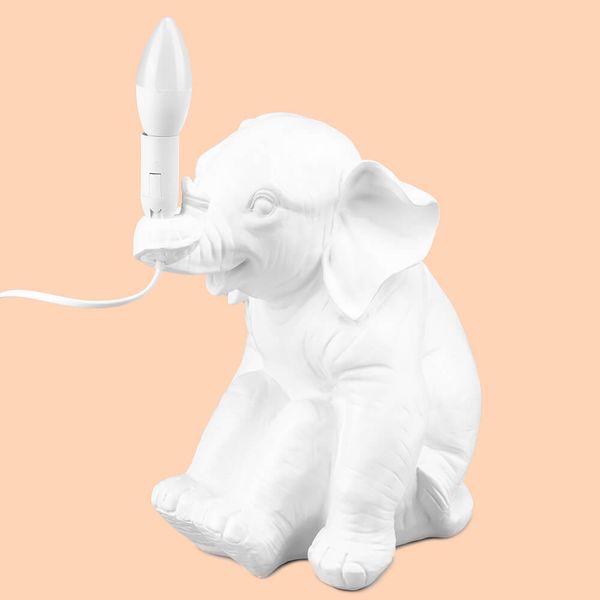 Лампа "Білий слон", біла 2014-007 фото
