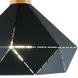 Люстра підвіска чорна з полігональним дизайном ZD038B/D300 (black) фото 3