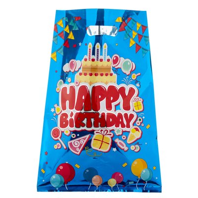 Набір подарункових кульків "Happy Birthday" 10 шт 8132-029 фото