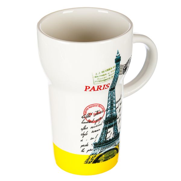 УЦІНКА Кружка, серія "Париж" (500мл) *рандомний вибір дизайнк ( тріщини на емалі) 181JH фото