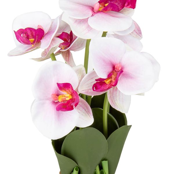 Букет орхідей 33 см, біло-рожевий 8931-017 фото
