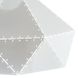 Люстра подвес белая с полигональным дизайном (ZD038A/D300 (white)) ZD038A/D300 (white) фото 2