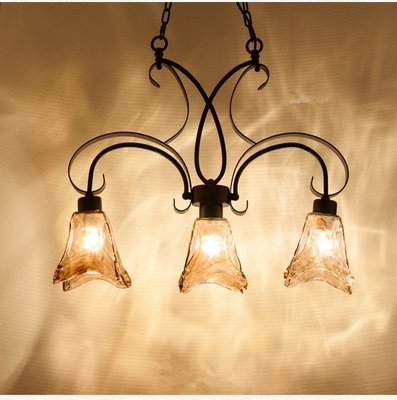 Люстра подвес коричневая на 3 лампы (ZD035/3 (long)) ZD035/3 (long) фото