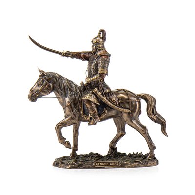 Статуетка "Чингісхан на коні" 31,5 см. 77688A4 фото