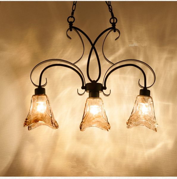 Люстра подвес коричневая на 3 лампы (ZD035/3 (long)) ZD035/3 (long) фото