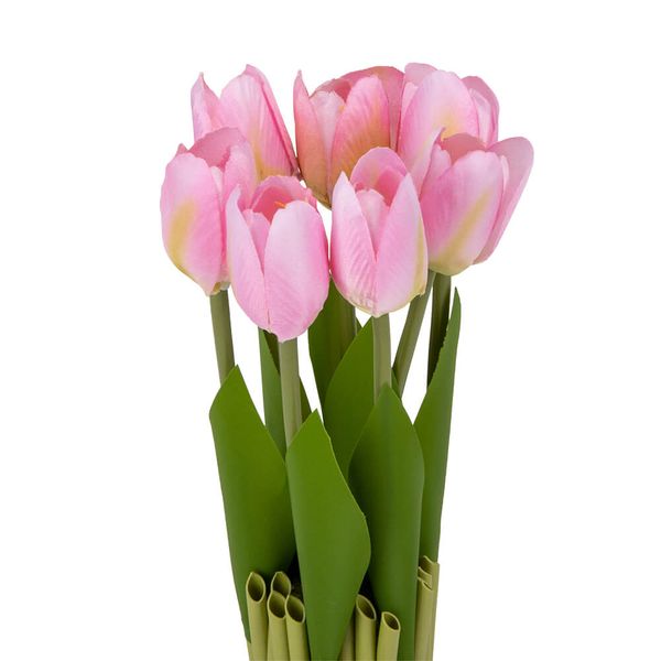 Букет тюльпанів 25 см, рожевий 8931-009 фото