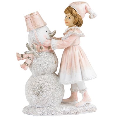 Статуетка "Дівчинка зі сніговиком" 2007-177 фото