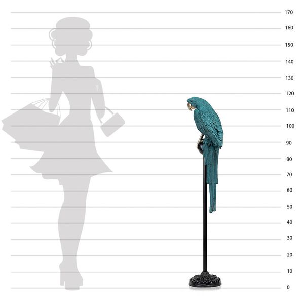 Статуетка "Папуга Грін", 118 см., зелена 2014-012 фото