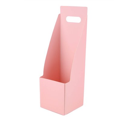Коробка для квітів "Комплімент" 11*11*35, рожева 8916-006-1 фото