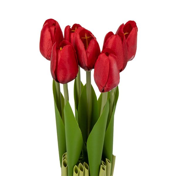 Букет тюльпанів 25 см, червоний 8931-011 фото
