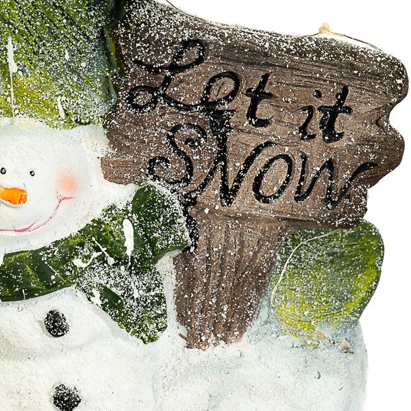 Статуетка «Сніговик з ялинкою» 49 см. 006NQ фото