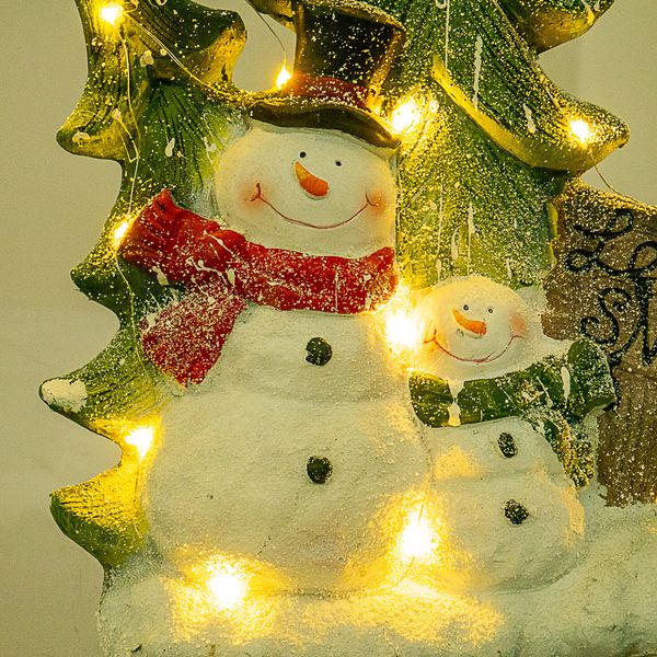 Статуетка «Сніговик з ялинкою» 49 см. 006NQ фото