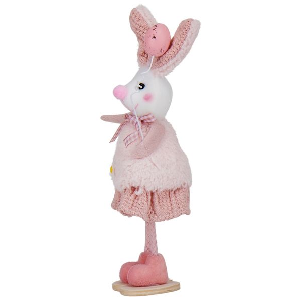 Фігурка "Кролиця", рожева, 21 см 9109-021 фото