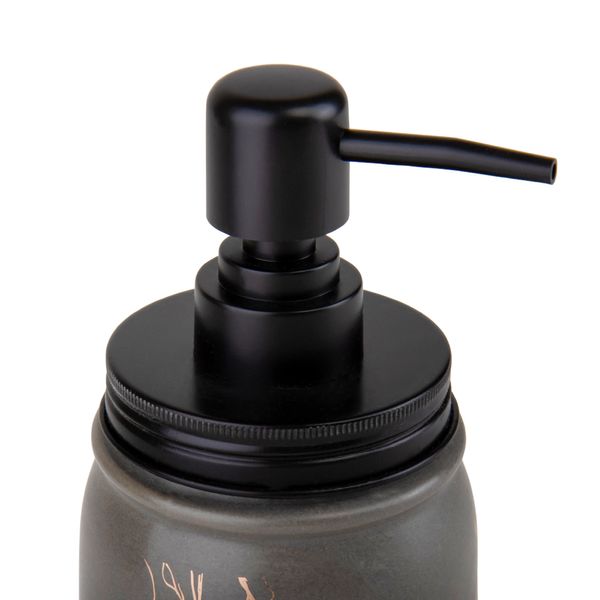 Диспенсер для мыла "Нежное прикосновение", серый, 8*18,5 см 9024-015 фото