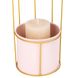 Підсвічник-ваза "Золота пташка", рожева, 41 см 8915-007 фото 3