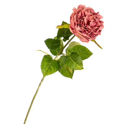Цветок искусственный "Роза бархатная розовая" 2000-037PK фото