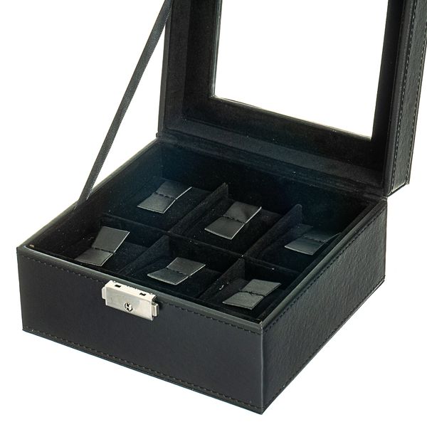 Скринька для годинника 6 шт. Чорний колір 0505-003 фото