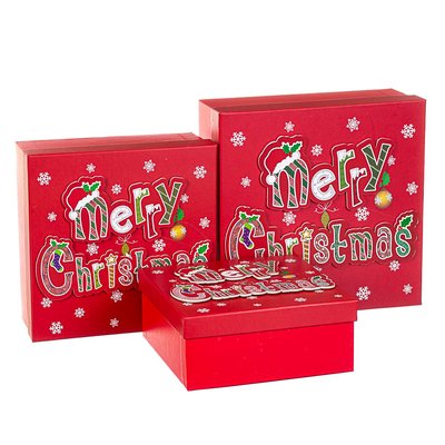 Набір з 3 коробок "Merry Christmas" 28*28*11 8211-006 фото