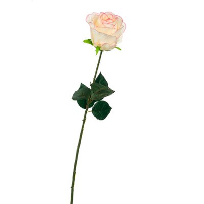 Роза бело - розовая 69 см 8717-032 фото