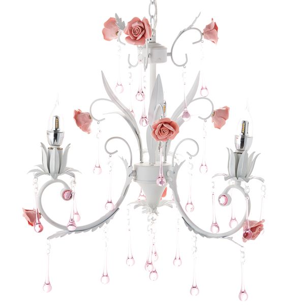 Люстра потолочная с цветочным декором на 3 лампы (SA007/3) SA007/3 фото
