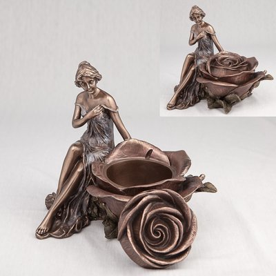Шкатулка "Дівчина і троянда" (15 см) 10197A4 фото