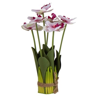 Букет орхідей, біло-рожевий, 33 см 8921-036 фото