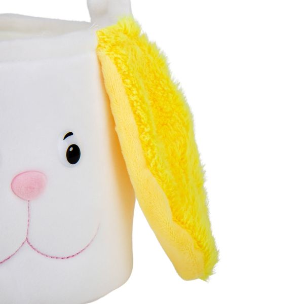 Плюшевий кошик "Кролик", жовтий, 30 см 9109-031 фото