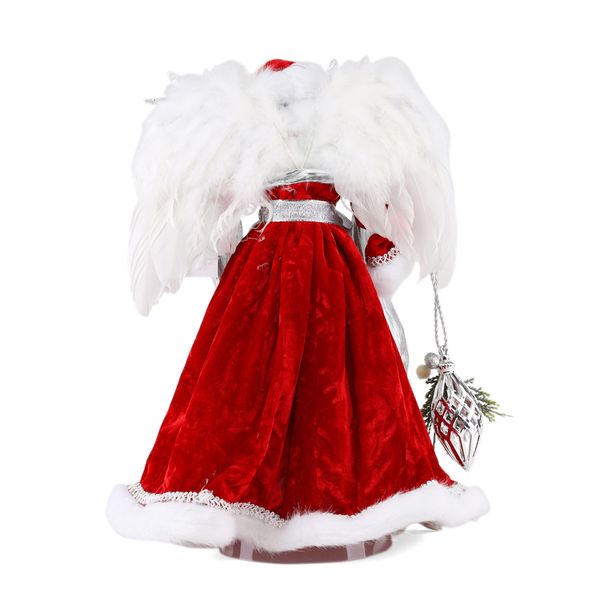 Фігура "Різдвяний янгол" 41 см., Червоний 6011-017 фото