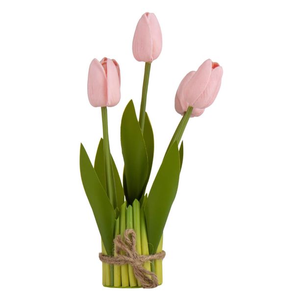 Букет тюльпанів, рожевий, 26 см 8921-022 фото