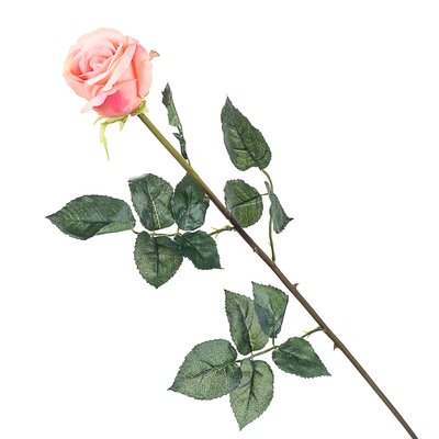 Троянда рожева, 77 см, силікон 008F/pink фото