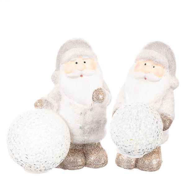 Фігурка «Дід Мороз і сніговий ком» (сірий колір) 002ND фото