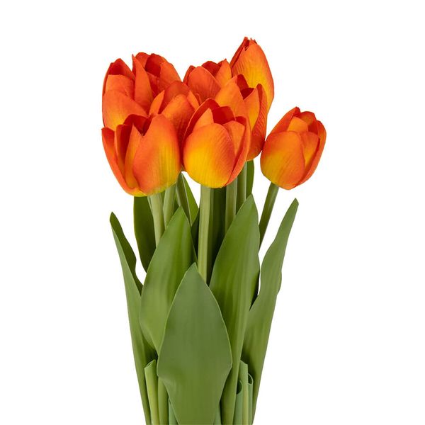 Букет тюльпанів 29 см, помаранчевий 8931-007 фото