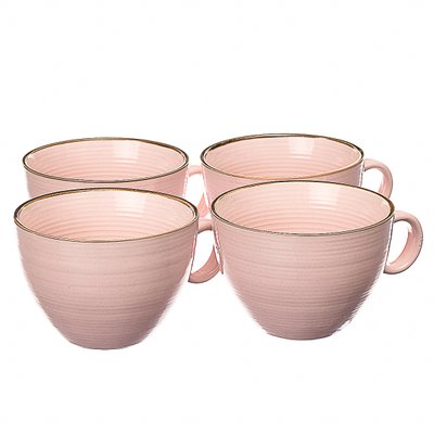 Набір із 4 чашок. Рожевий 001ALP/pink фото