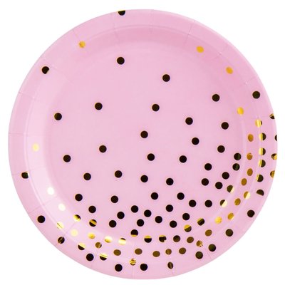 Набор тарелок "Горошинки", розовые 18909-008 фото