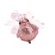 Новорічна іграшка "Райська пташка" рожева 6018-012 фото 3