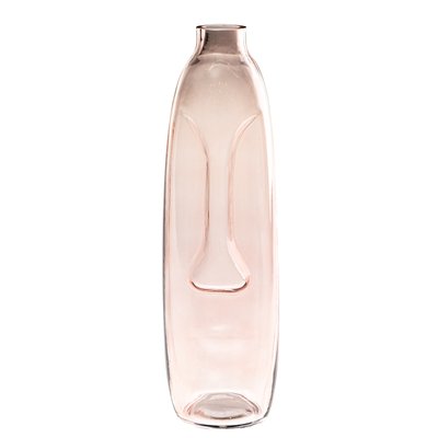 Cтеклянная ваза "Силуэт", розовая 40 см. 8605-016 фото