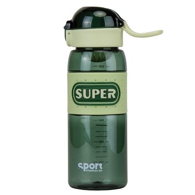 Пляшка для спорту "Super", 600 мл * Рандомний вибір дизайну 9110-001 фото