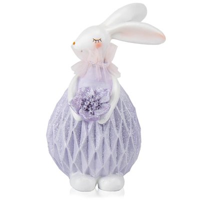 Фігурка "Кролик у фіолетовому", 17 см 6013-028 фото