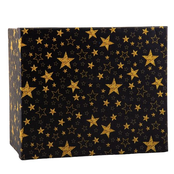 Набор из 10 коробок "Золотые звезды", 25,5*30*16,5 см 9076-004 фото