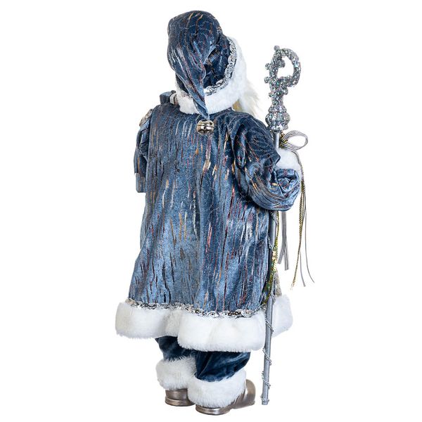 Фігурка «Санта з посохом» у синьому 61 см. 6011-003 фото
