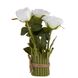 Букет троянд, білий, 23 см 8921-039 фото 1