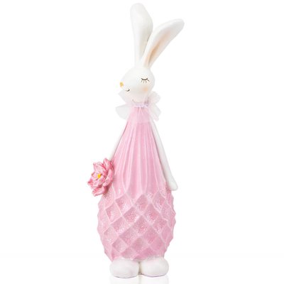Фігурка "Кролик у рожевому", 28 см 6013-030 фото