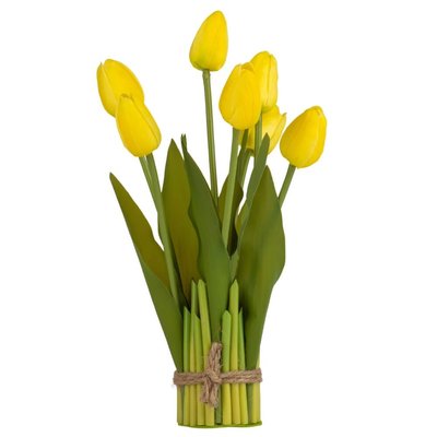 Букет тюльпанів, жовтий, 33 см 8921-023 фото