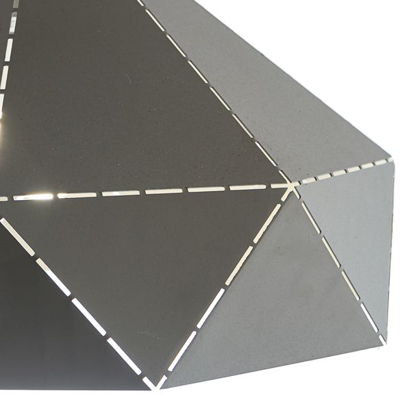 Люстра подвес серая с полигональным дизайном (ZD038B/D400 (grey)) ZD038B/D400 (grey) фото