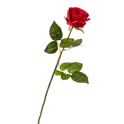 Цветок искусственный "Роза классическая" 2000-021RD фото