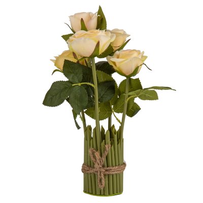 Букет троянд, ніжно-помаранчевий, 29 см 8921-044 фото