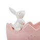 Ємність для зберігання "Великодній кролик", рожева, 16 см 5005-015 фото 2